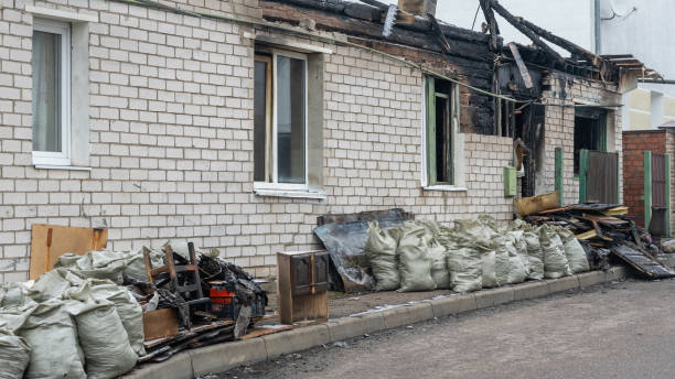 Professional Emergency Fire Cleanup technician working in Severna Park, MD